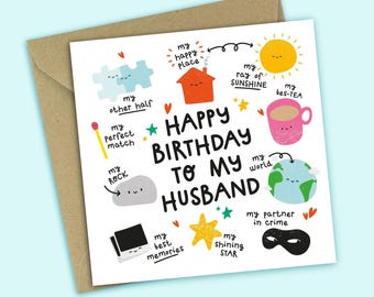 Birthday Card For Husband: Funny Romantic - Love