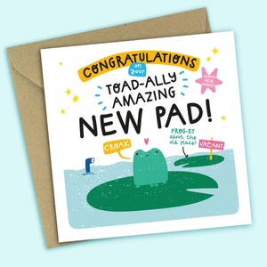 Funny New Home Card -  Congratulations On Your New Pad - Pun Moving House Card