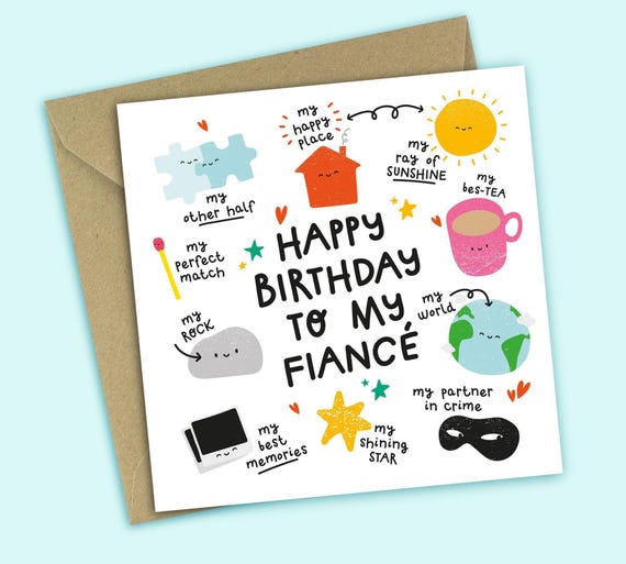 Fiancé Birthday Card: Partner In Crime