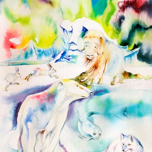 Arktidentiertes Aquarell &quot;Spirit of The Arctic&quot;