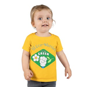 Eco-Warrior Toddler T-Shirt: Think Green Kids Tee - Earth Day Gift