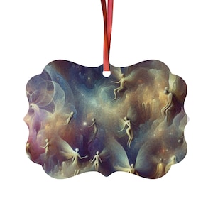 Decorazioni in alluminio con fate mistiche, decorazioni celestiali, regali per le feste, decorazioni magiche per l&#39;albero, arte fatata, eleganti decorazioni per la casa