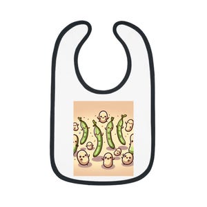 Cute Baby Bib with Bean Sprouts Design - Perfect for Baby Showers, Infant Feeding, Toddler Gifts, Fun and Practical Use for Mealtime