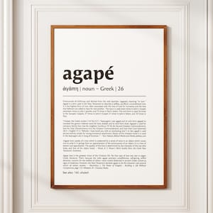 Agape Greek Word - Etsy