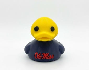 Ole Miss Rebels Off Road Duck - 3D  College Duck | Cruise Ducking Gift