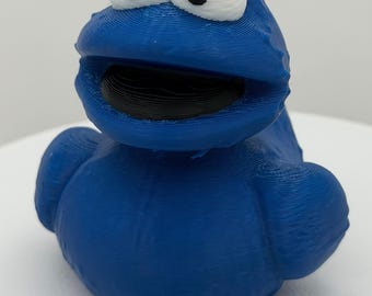 Cookie Monster Off Road Duck - 3D Printed Character Duck | Cruise Ducking Gift