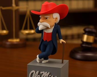 Southern Gentleman Statue - Vintage College Football Decor