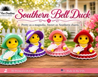 Southern Belle Duck - 3D Printed Collectible Southern Duck