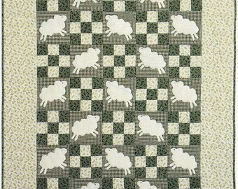 Flock of Dreams Baby Toddler Quilt (42 x 54) | TBQSC Handmade