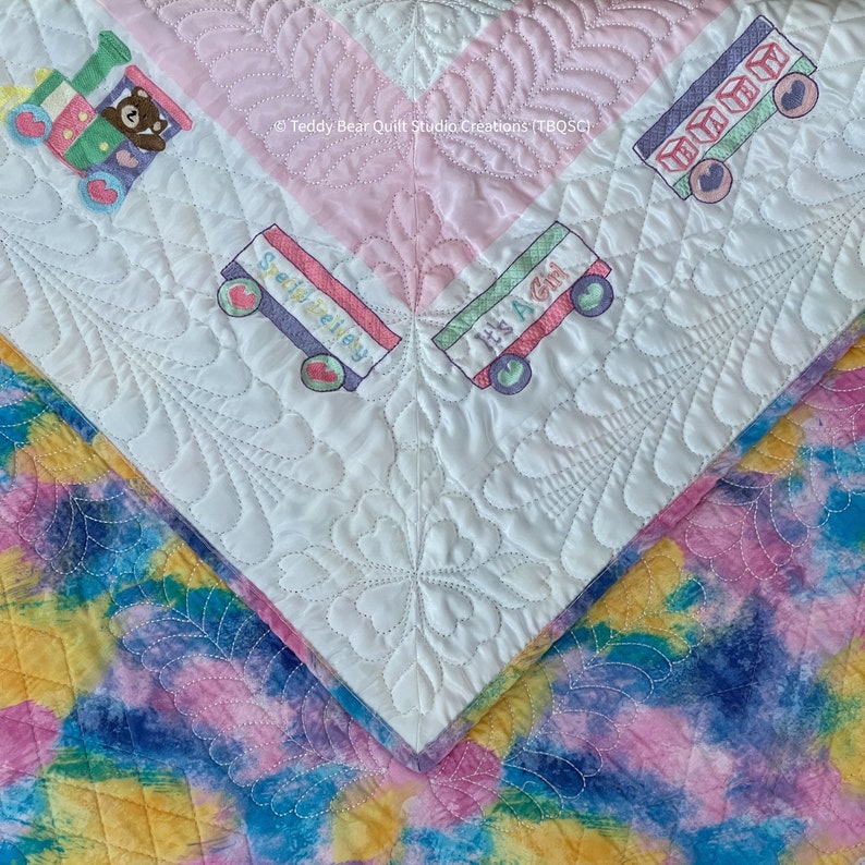 Shops Heirloom Embroidery Quilted Baby Blanket (36 x 36)