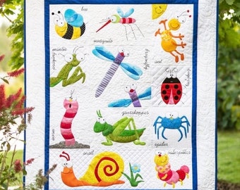 Backyard Friends Baby Toddler Quilt (38 x 46) | TBQSC Handmade