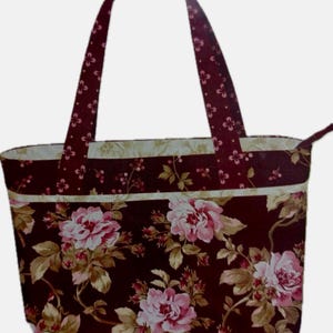 Bolso de mano Riviera Carryall - Bolso acolchado con flores - TBQSC Regalo hecho a mano para ella