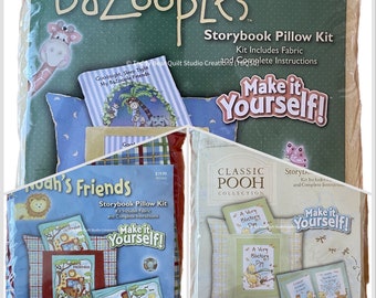 Baby Quilt Kit Sale -- Storybook Pillow by Springs Creative - Perfect Gift for Baby Shower or Toddler Birthday