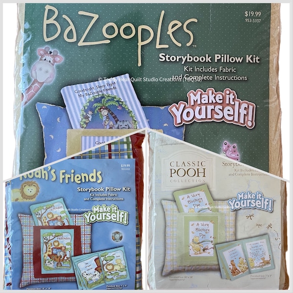 Baby Quilt Kit Sale -- Storybook Pillow by Springs Creative - Perfect Gift for Baby Shower or Toddler Birthday