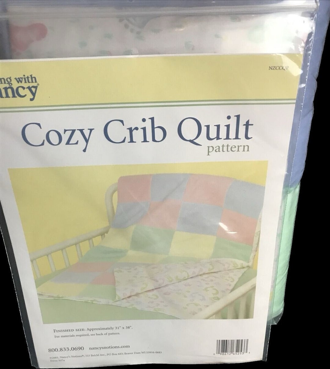 Cozy Crib Fleece DIY Baby Quilt Kit by Sewing With Nancy's Etsy