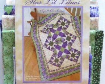 Quilt Kit Sale -- Star Lit Lilacs by Connecting Threads