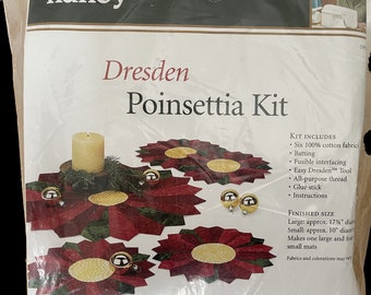 Dresden Poinsettia Quilt Kit by Sewing with Nancy