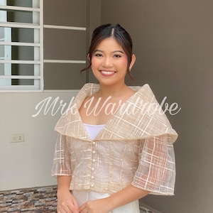 Modern Filipiniana Maria Clara Banig Fabric