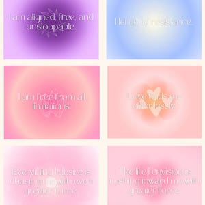 15 printable Affirmation Cards