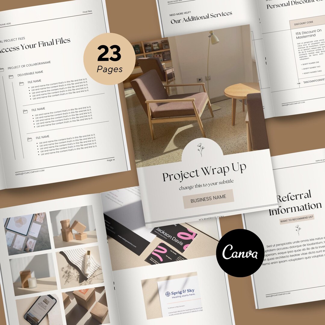Client Offboarding Kit Canva Templates – Siena Series - Etsy