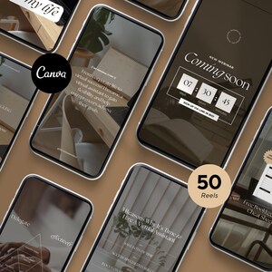 Faceless Instagram Reels Template/Instagram Story/Canva Reels Template/Aesthetic Reels for Coach, Social Media Manager, Course Creator