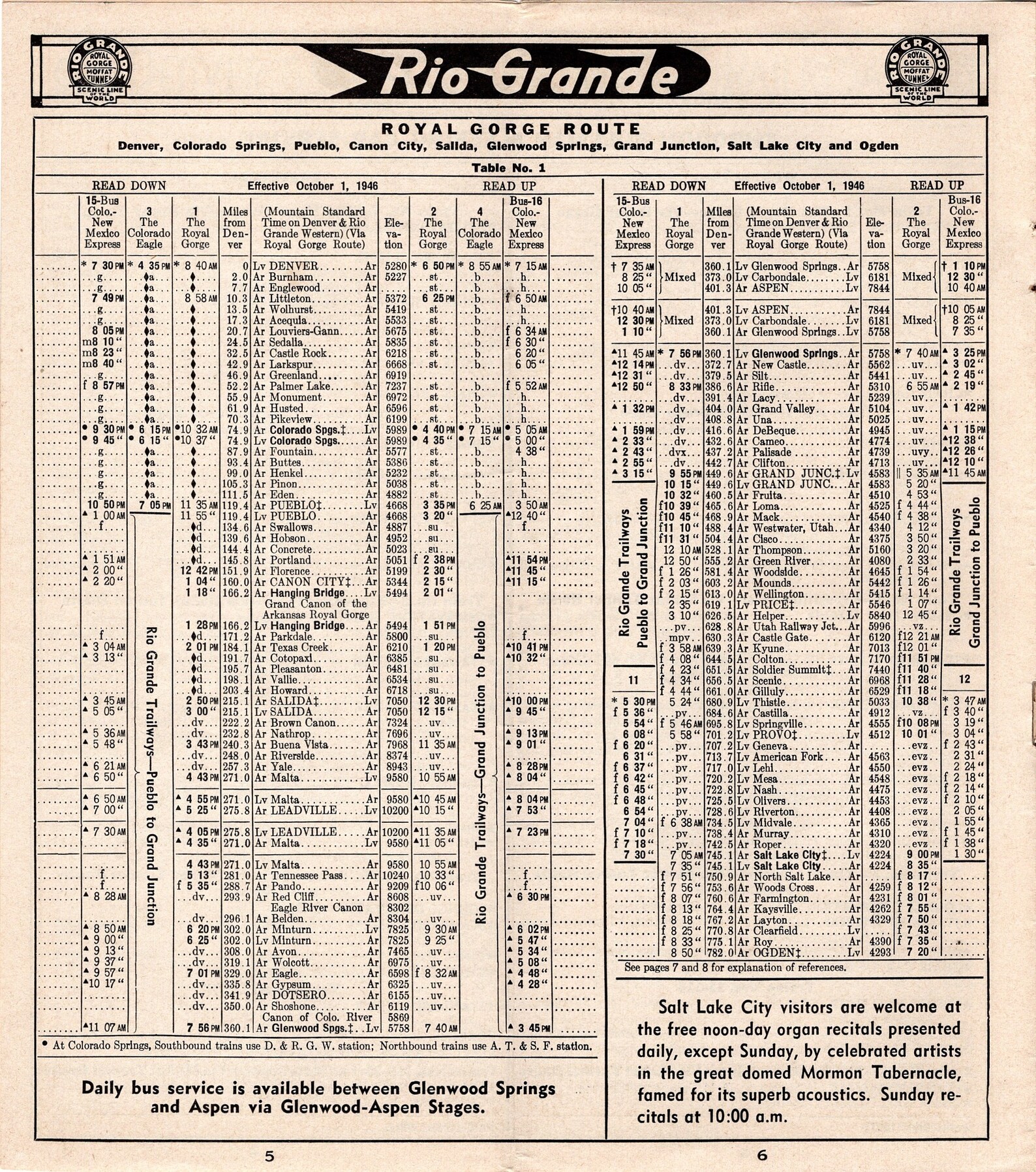1946 Rio Grande Public Timetable Denver & Rio Grande Western - Etsy 1946 Rio Grande Public Timetable Denver & Rio Grande Western - Etsy