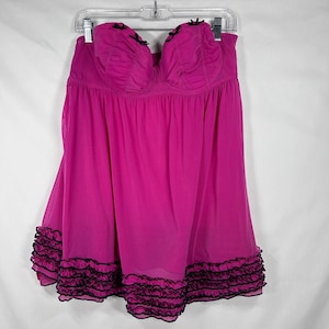 hot pink lingerie dress colorgrp-47611