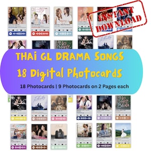 Thai GL Drama Spotify Photocard: FreenBecky Fan Art (Digital Download)