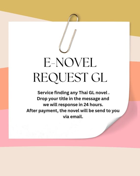 Thai GL/BL E-Novel Request (Digital): LGBTQ+ Romance