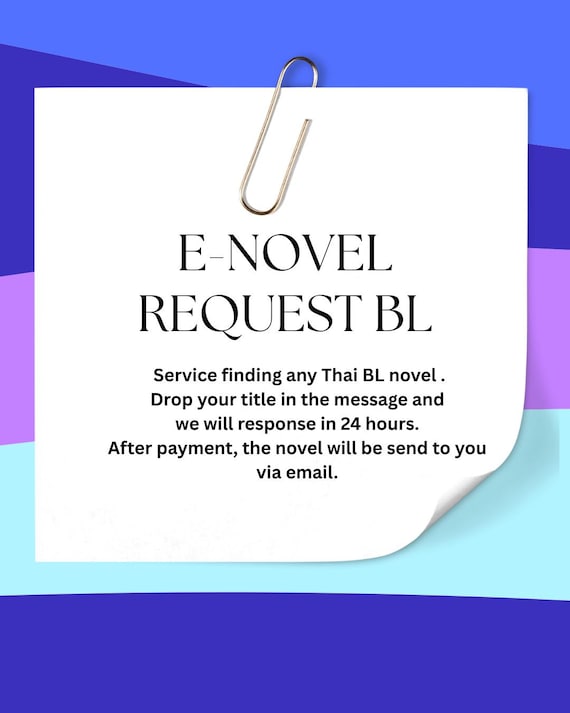 Thai BL/GL Novel Request: E-Novel in English (PDF)