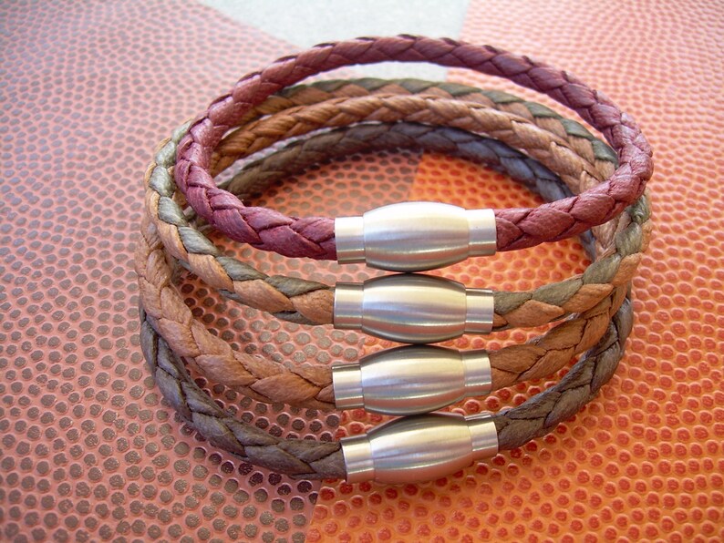 Womens Vegan Leather Bracelet Vegan Braided Leather Cuff Etsy