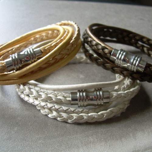 Leather Wrap Bracelets for Women Leather Cord Wrap Bracelet Etsy