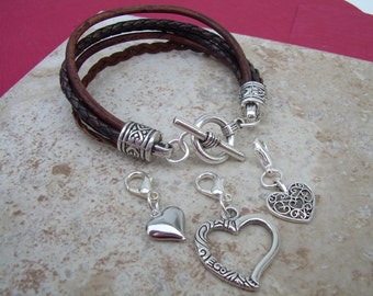 ブレスレット Wavy Heart Leather Cord Bracelet #5959 il_340x270.414186573_b922.jpg