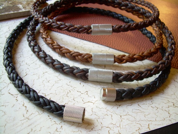 Brown Braided Leather Necklace Cord (3mm) – Loralyn Designs