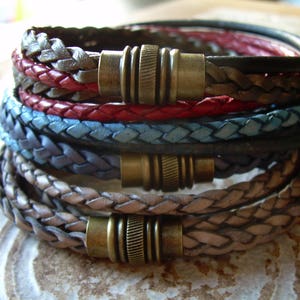 Mens Bracelets, Mens Leather Bracelets, Mens Bracelets Leather, Bracelet with Magnetic Clasp, Magnetic Bracelet, image 3