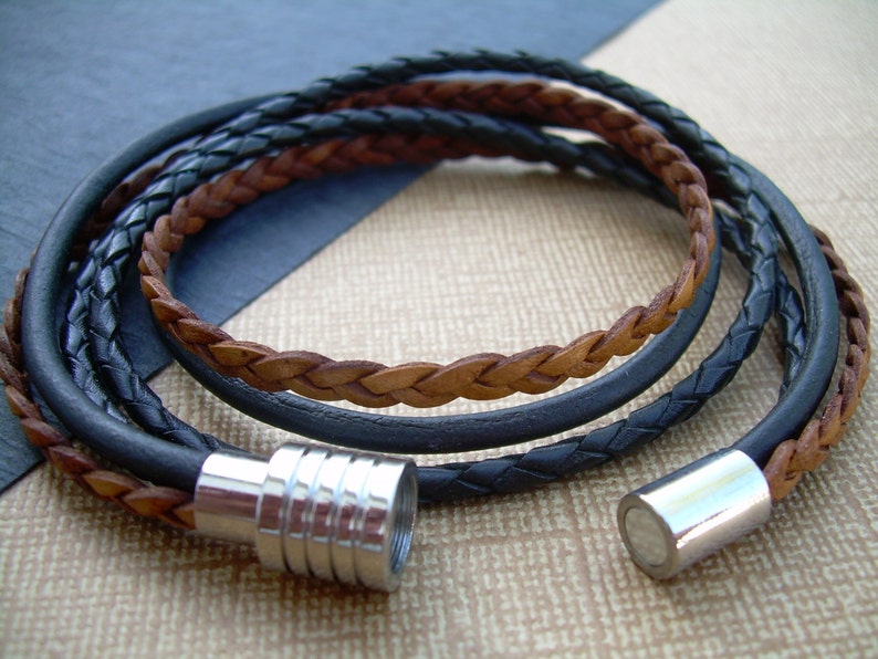 Custom Sized Bracelet Mens Bracelets Mens Leather Bracelet | Etsy