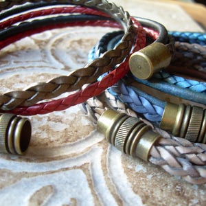 Mens Bracelets, Mens Leather Bracelets, Mens Bracelets Leather, Bracelet with Magnetic Clasp, Magnetic Bracelet, imagem 4