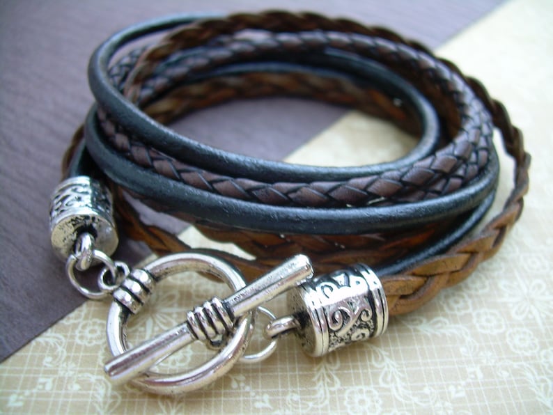 Leather Wrap Bracelets Mens Leather Bracelet Mens Bracelets Etsy