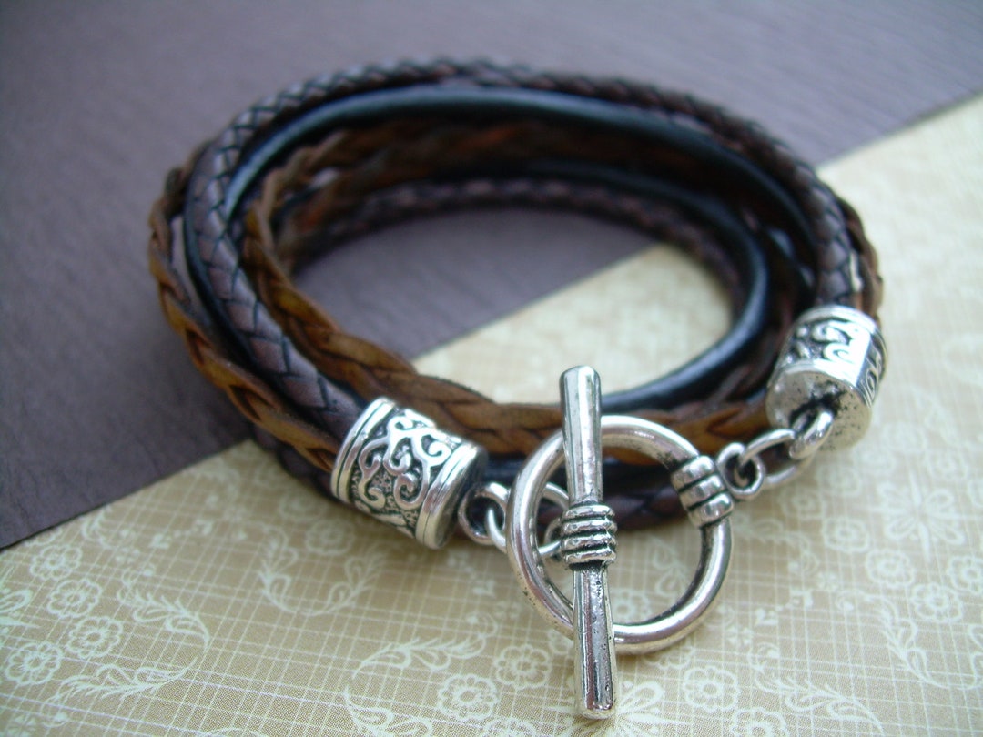 Brown Blend Original Leather Wrap Bracelet