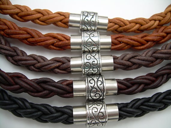 Mens braided necklace clearance