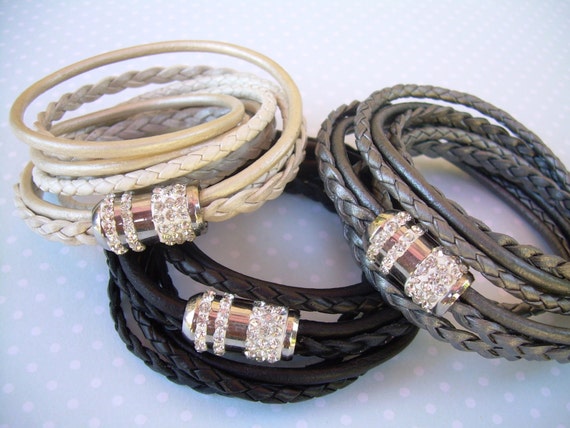 Women's Leather Bracelets - Leather Jewellery | The Leather Mob