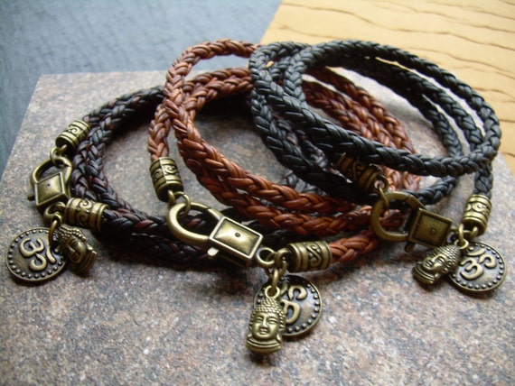 Natural Brown | Elephant Sisterhood | Mini Leather Wrap Bracelet | Wom –  Create Hope Cuffs