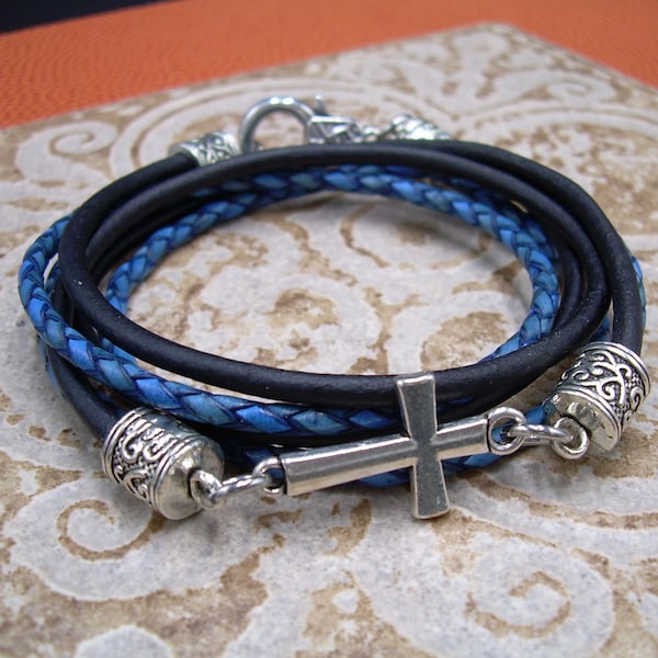 Mens Red Cross Bracelet Etsy