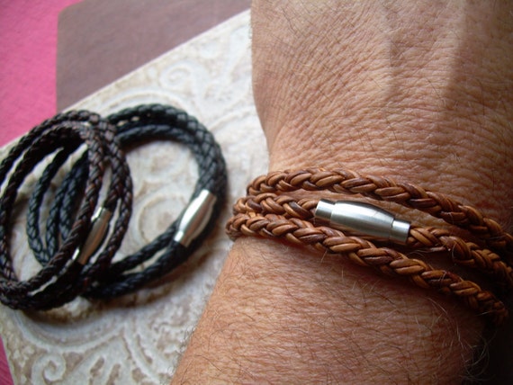 Etsy mens sale leather bracelets