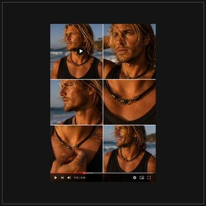 Gevlochten leren ketting: uniseks koordchoker, rustieke antieke bronzen sluiting afbeelding 8