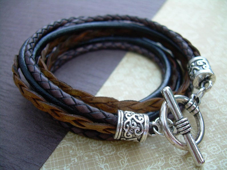 Leather Wrap Bracelets Mens Leather Bracelet Mens Bracelets - Etsy