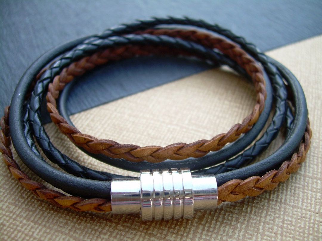 Custom Sized Bracelet Mens Bracelets Mens Leather Bracelet - Etsy
