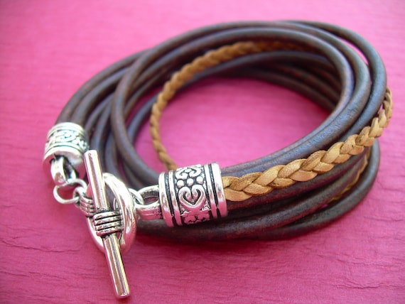 Plaited leather deals bracelets for womens