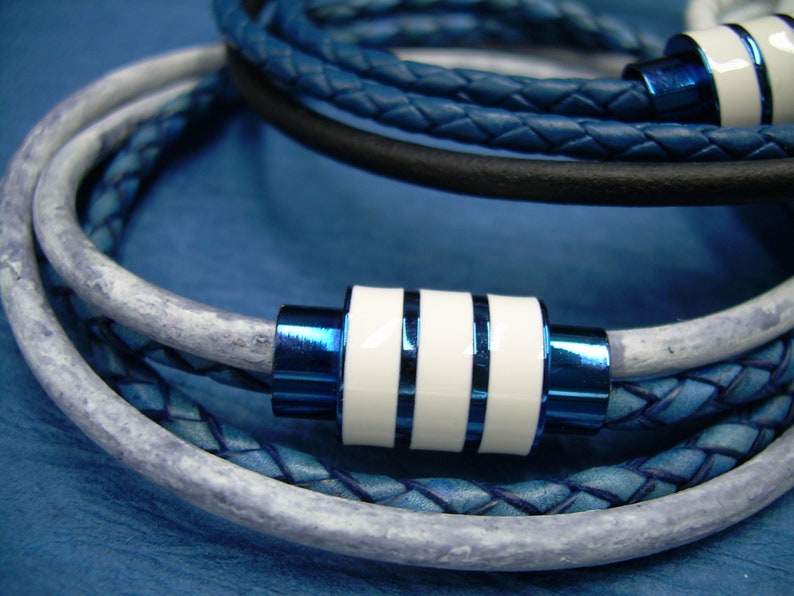 Clasp Bracelet Womens Leather Bracelet Leather Wrap Etsy