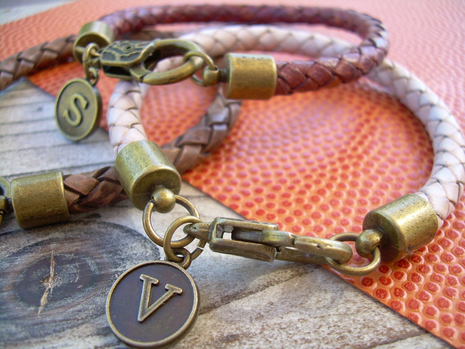 Initial Bracelet Men's Bracelets Leather Mens Leather Etsy